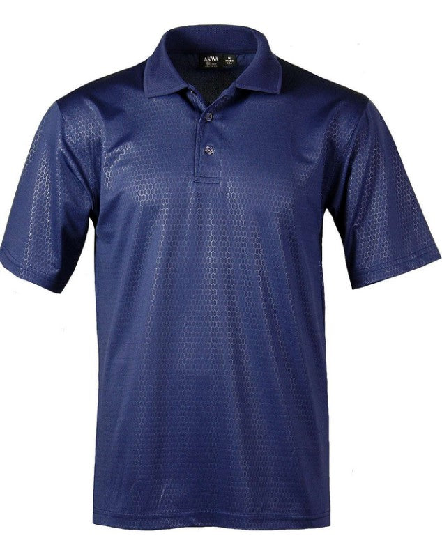 1365-EMB Men's' Embossed Honeycomb Pique Polo (Made in USA)