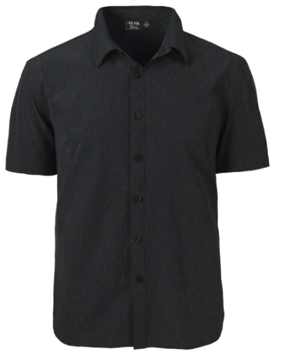 1612-CBS Men's Chambray Short Sleeve Dress Shirt (Made in USA)
