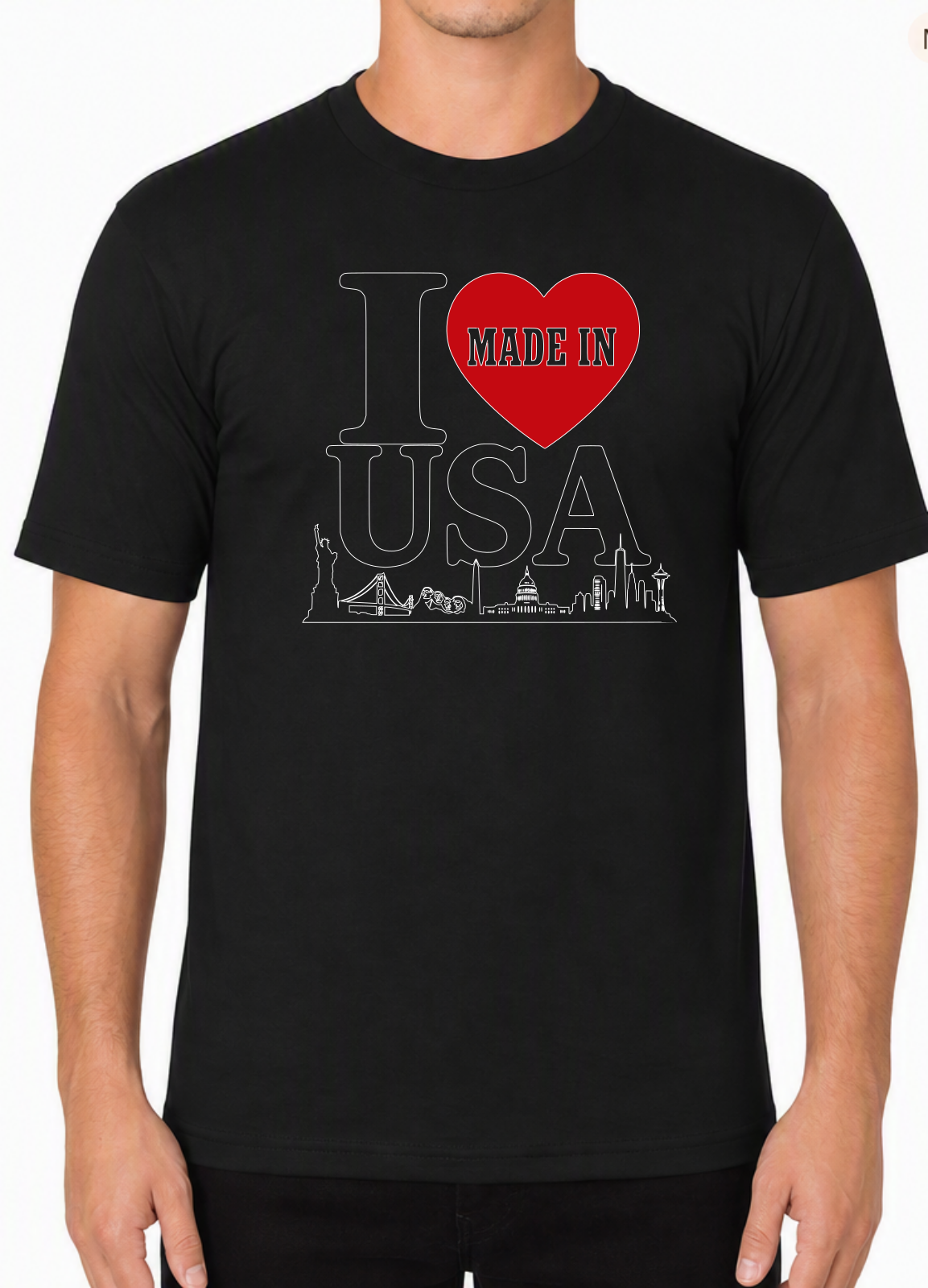 I Heart Made in USA - Adult (Made in USA)